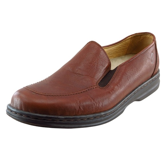 World Blend Loafers & Slip Ons Brown Leather Men Shoes Size 42 Medium‎ main image 4
